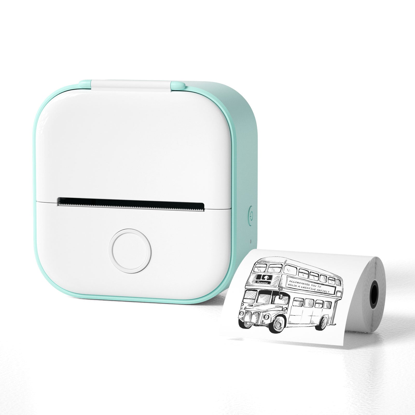 Mini Portable Printer, Portable Bluetooth Printer, Wireless Thermal Printer, Thermal Label Printer, Inkless Pocket Printer, Go Print